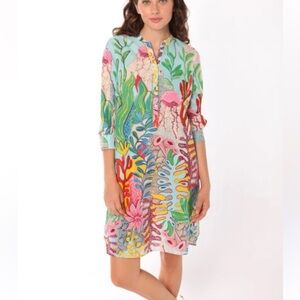 Vilagallo Marion Belize Print Dress